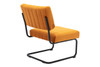 Amelia Velvet Lounge Chair|cognac