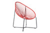 Acapulco Indoor Outdoor Papasan Lounge Chair|brick_red