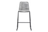 Shasta Outdoor Stackable Counter Stool (Set of 2)|gray