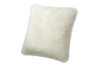 Auskin 20" Square Sheepskin Pillow|ivory