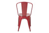Bastille Cafe Stacking Chair (Set of 2)|coral_red