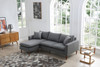 Cameron Reversible Boucle Sectional|grey lifestyle