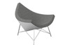 Coconut Lounge Chair|glossy_white___steel_grey