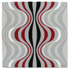 Designer Carpets: Verner Panton VP Onion Rug (Grey / Red)