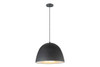 Fungo 1-light LED Pendant|large___black___satin_brass