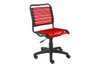 Allison Bungie Flat Office Chair|low_back___red___black