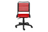 Allison Bungie Flat Office Chair|low_back___red___black