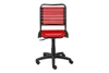 Allison Bungie Flat Office Chair|low_back___red___black