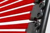 Allison Bungie Flat Office Chair|low_back___red___black