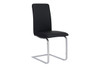Cinzia Side Chair (Set of 2)|black_leatherette___chrome