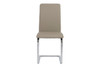 Cinzia Side Chair (Set of 2)|taupe_leatherette___chrome