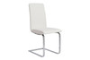 Cinzia Side Chair (Set of 2)|white_leatherette___chrome