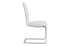 Cinzia Side Chair (Set of 2)|white_leatherette___chrome