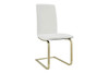 Cinzia Side Chair (Set of 2)|white_leatherette___matte_brushed_gold