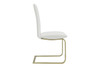 Cinzia Side Chair (Set of 2)|white_leatherette___matte_brushed_gold