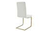 Cinzia Side Chair (Set of 2)|white_leatherette___matte_brushed_gold