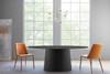 Deodat Oval Dining Table|matte_black lifestyle