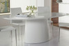 Deodat Oval Dining Table|matte_white lifestyle