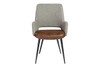 Desi Arm Chair|gray_fabric___light_brown_leatherette___black
