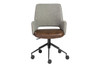 Desi Office Chair|gray_fabric___light_brown_leatherette