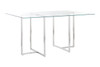 Legend Rectangular Dining Table|brushed_stainless_steel-29x48