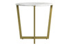 Llona Side Table|white_matte_gold