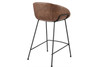 Zach-C Counter Stool (Set of 2)|brown_leatherette___black