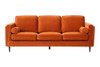 Greyson Velvet Sofa|rust