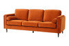 Greyson Velvet Sofa|rust