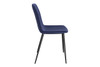 Halldis Velvet Side Chair (Set of 2)|sapphire