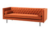 Hayden Velvet Sofa|rust___black