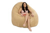 Cocoon 6' Round Multi-Position Bean Bag|camel