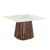 Lacey Square Marble Dining Table|48_inch