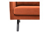 Landry Velvet Sofa|rust