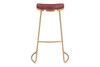 Brenda Bar Stool (Set of 2)|burgundy