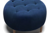 Mason Velvet Ottoman|sapphire