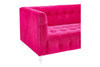 Kayla Velvet Sofa|pink