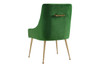 Kelly Velvet Side Chair|green