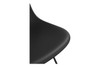 Molded Fiberglass Side Chair|matte_black___stainless_steel