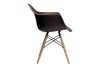 Molded Plastic Armchair with Wood Legs (Set of 2)|matte_brown___natural_legs