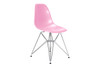 Molded Plastic Eiffel Side Chair (Set of 2)|pink