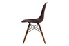 Molded Plastic Side Chair with Wood Legs (Set of 2)|brown___walnut