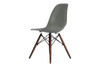 Molded Plastic Side Chair with Wood Legs (Set of 2)|gray___walnut