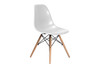 Molded Plastic Side Chair with Wood Legs (Set of 2)|white___natural