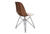 Molded Plastic Side Chair - Printed (Set of 2)|walnut