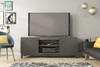 Hexagon 72-inch TV Stand|bark_grey___charcoal_grey lifestyle