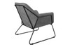 Norwood Leatherette Lounge Chair|grey