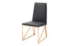 Caprice Dining Chair (Set of 2)|black_naugahyde___gold