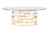 Oval Tiffany Dining Table|gold