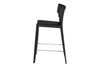 Wayne Upholstered Counter Stool|black